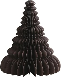 Chic Antique Soporte para árbol de Navidad de papel, varios colores y tamaños, plegable, altura 15 x diámetro 12,5 cm, color marrón