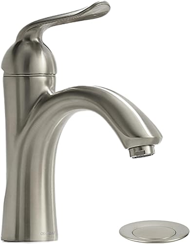 Miniatura 10 de Lava Odoro - Grifo de baño de bronce aceitado con una sola manija, grifo de lavabo de bronce antiguo de un solo agujero, grifo de tocador de bronce