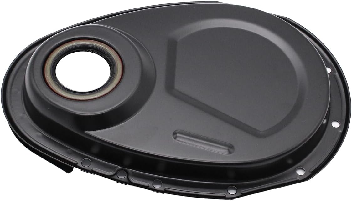Black Gasket Seal Bolts Set Timing Chain Cover Kit Compatible for SB Chevy 283 327 305 350 383 400 engines