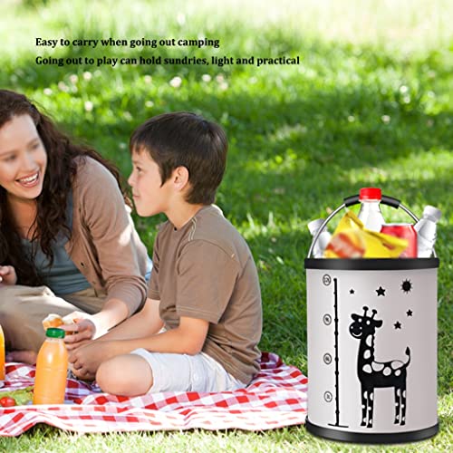 Seau à eau pliable avec poignée 12 L – Lavabo pliable portable pour camping, bateau, voyage, pêche, jardinage, lavage de voiture