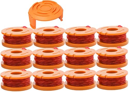 Line String Trimmer Replacement Spool，10ft 0.065" Replacement Autofeed Edger Spool Compatible with Worx WG180 WG163 WG175 WA0010 (13 Pack) Weed Eater String,Weed Wacker Spool Replacement Parts