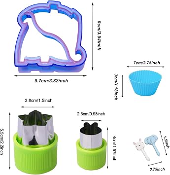 Sandwich Cutter Set for Kids,Fruit Vegetable Bread Cheese Shape Cutters Mold Great for Lunchbox and Bento Box