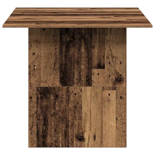 Table à manger structure stable finition bois vieilli chaleureux