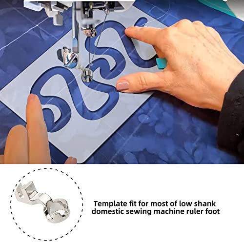 Kapyoo Free Motion Quilting Rulers And Templates Quilting Templates For Machine Quilting Templates Quilting Supplies Sewing Accessories With Non-Slip Grips(Meandering) #TOP4