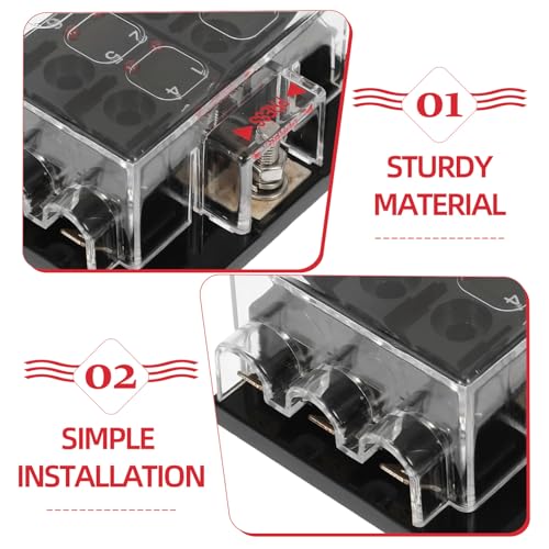 iplusmile Bloco De Fusíveis Automotivo Painel De Fusíveis Para Caixa De Fusíveis De 6 Vias Para Moto