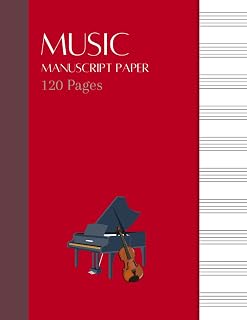 120 Page Blank Sheet Music: Manuscript Paper with 10 Staves per page