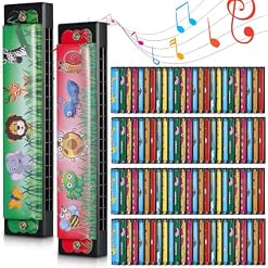 30 Pcs Harmonica for Kids 16 Holes Harmonicas Musical Instrument Toy Gift Cartoon Double Row Return Gifts for Birthday Party Favors Goodie Bags Stuffers Kids Over 6 Years Old - Les Beatles, Paul McCartney, John Lennon, RIngo Starr, George Harrison