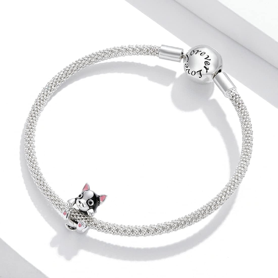 FeatherWish French Bulldog Dog Family Charm Sterling Silver 925 Fits And Compatible With Pandora Bracelets Gift For Friend Wife Sister Birthday Christmas Best Friend Mum - Image 4