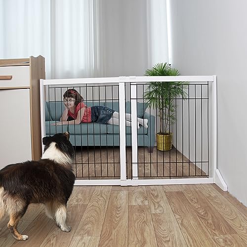 Free Standing Indoor Dog Gate For The House Expandable