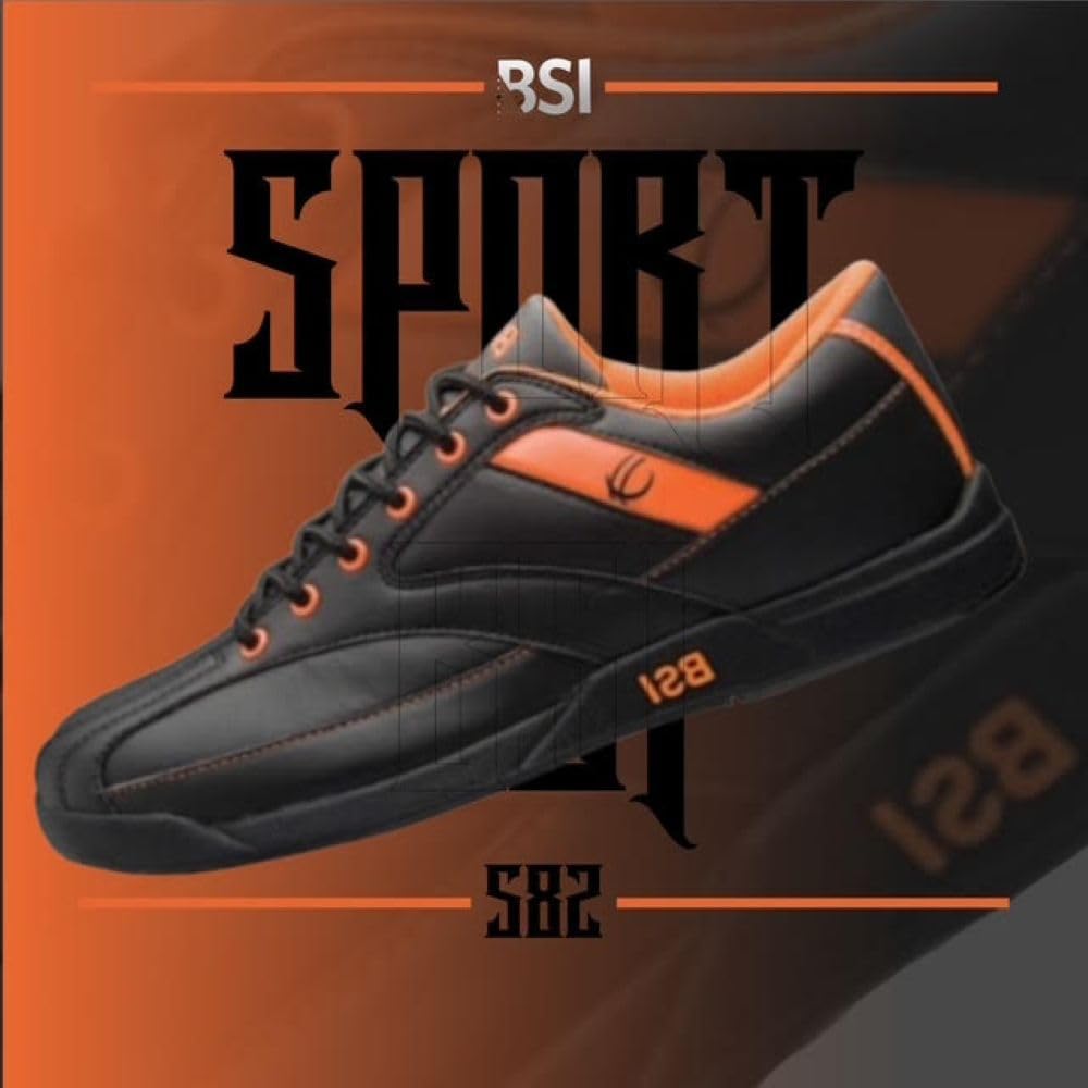 BSI Mens Sport Shoe - Lightweight Leather Bowling Shoes with Smooth Slide Sole for Men - Image 6