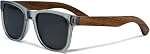 Fièrement canadien : Lunettes de soleil Hommes & Les vraies maisons de bois & Cadre d'acétate Polarisé UV400 Verres Hommes Lunettes de soleil