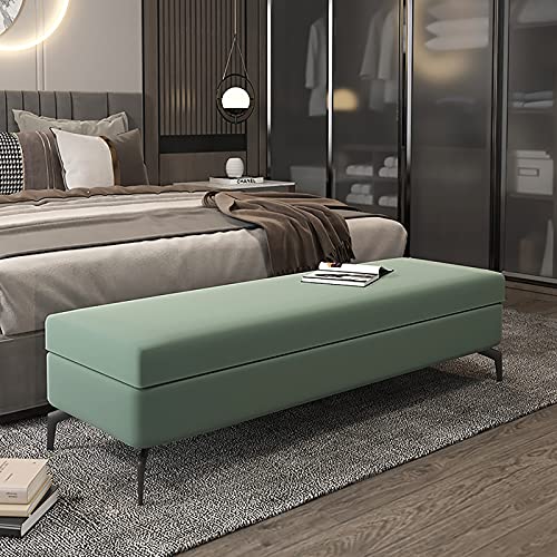 Ottoman contre le désordre avec coffre de rangement et pouf repose-pieds gain de place