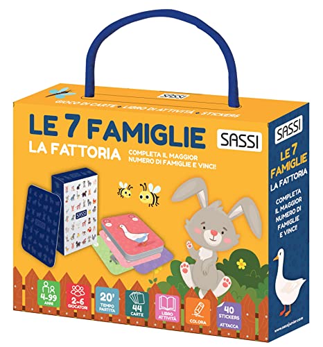La Fattoria. Le 7 Famiglie. Carte Da Gioco. Ediz. A Colori. Con 44 Carte. Con 40 Adesivi