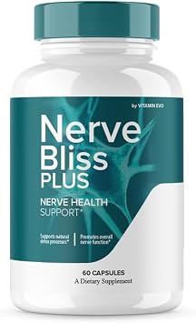 Nerve Bliss Capsules, Official NerveBliss Nerve Support, NerveBliss Advanced Health Support Sciatica Relief Supplement Sciatic Soothing Neuropathy Reviews Natural Soothing Reviews 60 Capsules