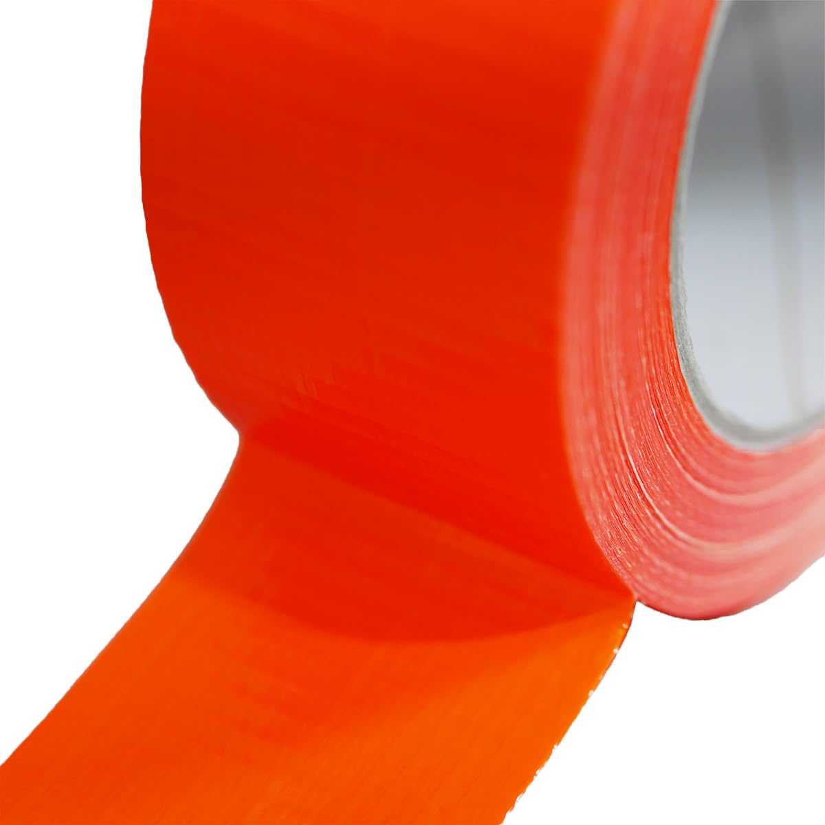 Tecplast Lot de 12 Rubans adhésifs toilés orange 50 mm x 33 m - Rouleau adhésif pour fixer les bâches, fils et câbles