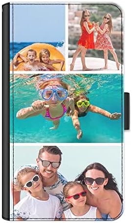 Hairyworm Personalised Phone Case For Apple Iphone 13 Pro Max (2021) (6.7 inch), Custom Photo, Image on Leather Phone Case, Side Flip Wallet Phone Cover - Customize Now