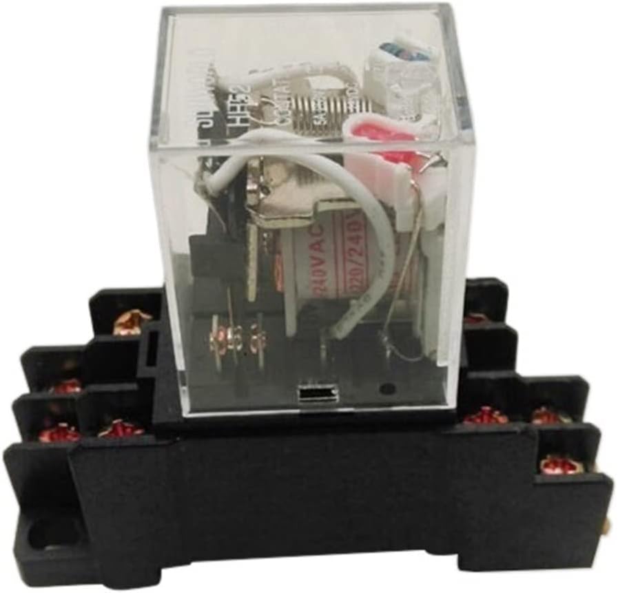 10pcs HH52PL Relay Set with Base Terminal Electric Appliance Middle Small-Sized DC 12V 24V 220V