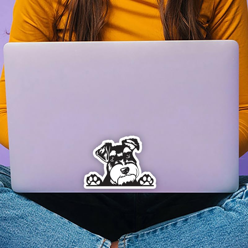 2pcs Cute Miniature Schnauzer Decal 5.91"x4.33", Hide Scratches Sticker for RV, Laptop, Rear Windshield, A Gift for Dog Lovers |#DK339 - Image 6
