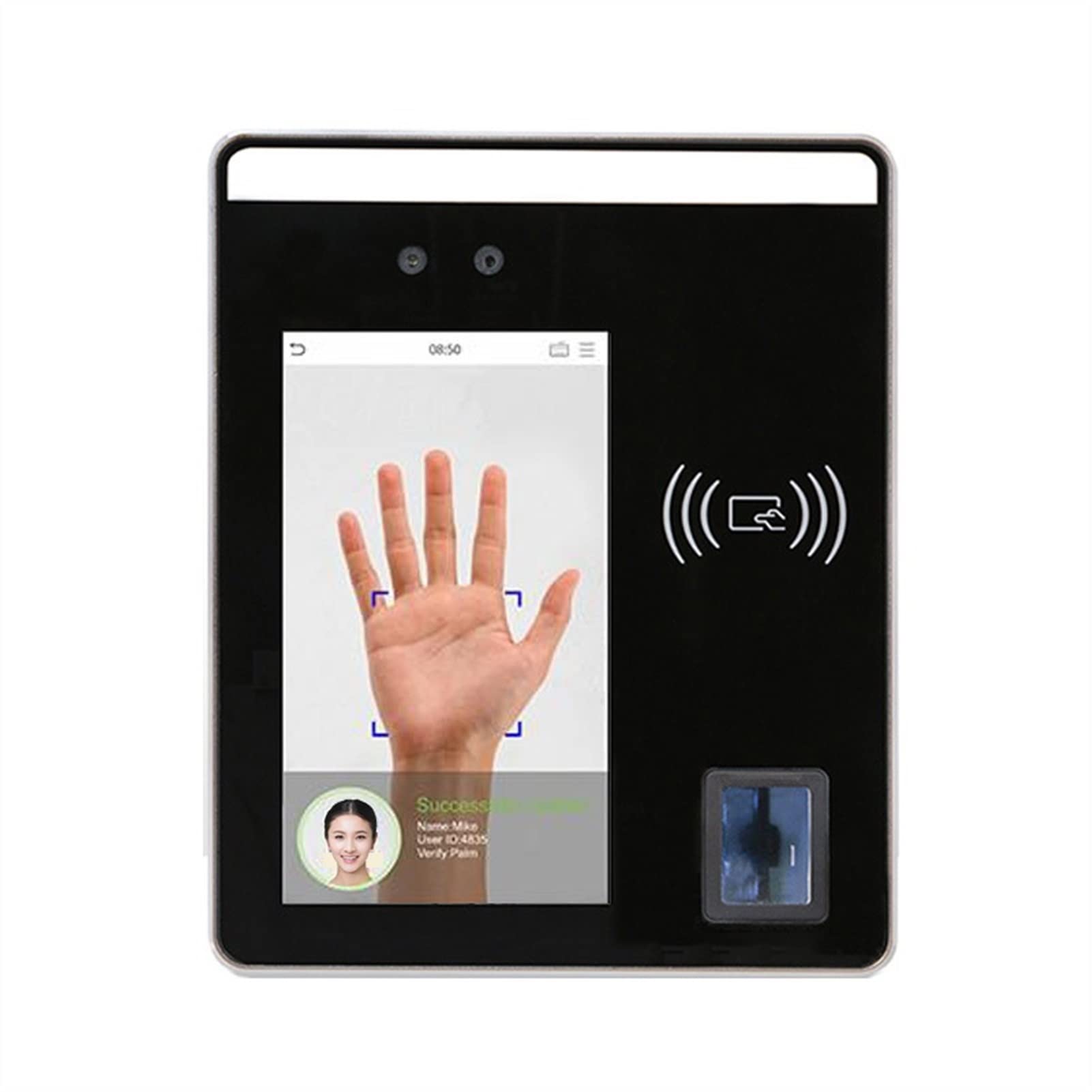 Uhr in Maschine, biometrische Fingerabdruck-Gesichtserkennung, Zeiterfassungsmaschine, TCP/IP-RFID-Kartentür-Zugangskontrollsystem (Speedface-H5L-IC, Portugiesisch)