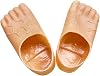 Large Inflatable Five-Toed Costume Slippers DIY Paintable Giant Feet Shoe Covers for Halloween Party Cosplay Props Animal Bare Feet Sandals