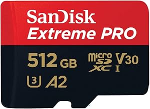 SanDisk Extreme PRO 512GB scheda microSDXC + RescuePro Deluxe, Velocità fino a 200 MB/s + adattatore SD, RescuePRO Deluxe, UHS-I, Class 10, U3, V30