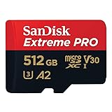SanDisk Extreme PRO 512GB tarjeta microSDXC + adaptador SD + RescuePro...