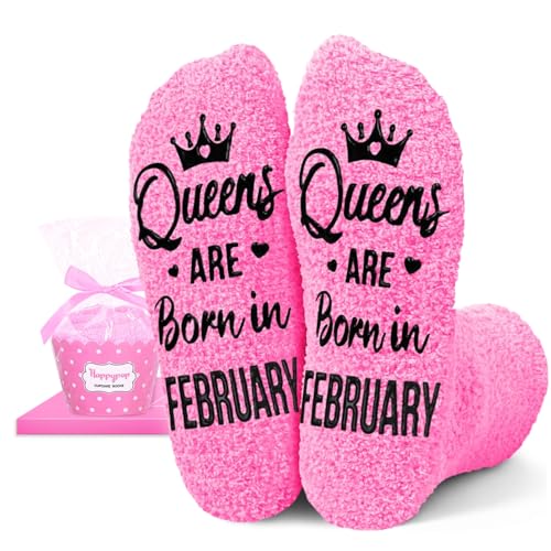 Image of HAPPYPOP Birthday Gifts Ideas for Mom - Pink Month Birthday Socks for Women