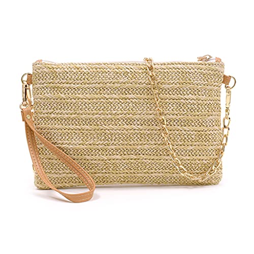 Singbo Crossbody Summer Bag For Women Beach Straw Purse With Chain Strap #TOP6