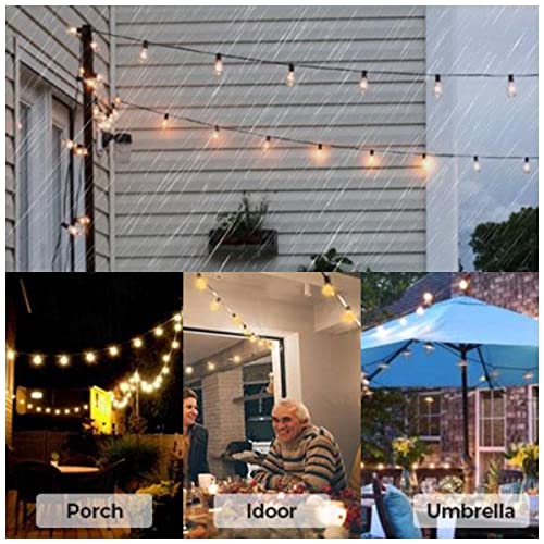 LED Outdoor String Lights, 25FT LED Globe Patio Lights and Commercial Grade Weatherproof Strand String，Hanging String Lighting for Cafe Bistro Backyard Garden by Zuske - Image 2