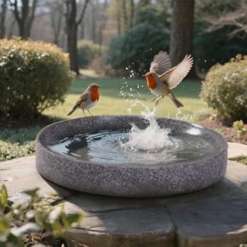 stone bird baths hand carved