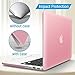 iBenzer Macbook Pro 13 Inch Case 2012-2015, Soft Touch Hard Case Shell Cover with Keyboard Cover Screen Protector for Apple MacBook Pro 13 with Retina Display A1425 1502, Pink, MMP13R-PK+2A