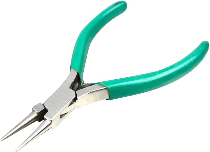 4-1/2" Round Nose Pliers w/Spring and PVC Grips Jewelry Wire Beading Metal Forming Repair Tool