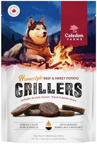 Caledon Farms, Homestyle Beef and Sweet Potato Grillers, 426 g, Dog Treats