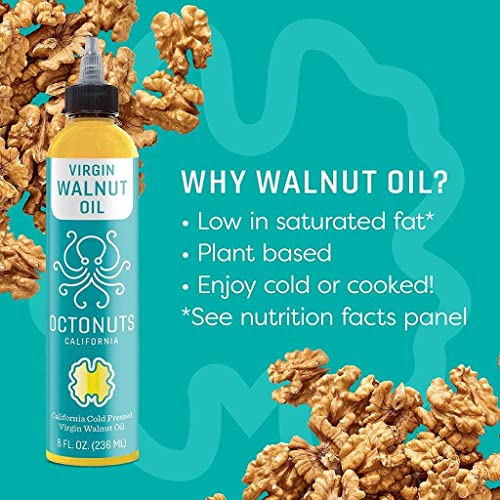image for Octonuts Cold Pressed Walnut Oil, 8 ounce, Made with California Walnut