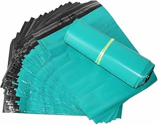 JOSUR 50 Uds. Bolsas de plástico for Correo de Polietileno, Bolsas Gruesas Verdes Express autoselladas, for Regalos de Ropa, Bolsa de Embalaje de Sobres de mensajería(35x45cm)