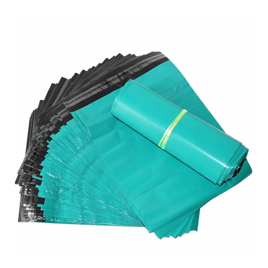 50 sztuk plastikowe torby wysyłkowe z poliestru zagęścić zielone torby ekspresowe samoprzylepne, na prezenty odzieżowe koperta kurierska torba do pakowania(40x55cm)