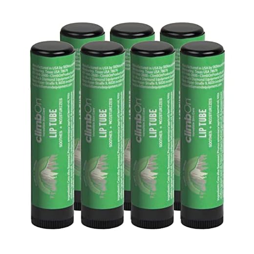 climbOn Moisturizing Lip Balm | Premium Blend of Beeswax, Shea Butter & Essential Oils | Beeswax Lip Balm Tubes | Nourishes Dry, Cracked Lips | Peppermint Lip Balm With Food Grade Beeswax | 0.15 oz Tube (7 Pack)