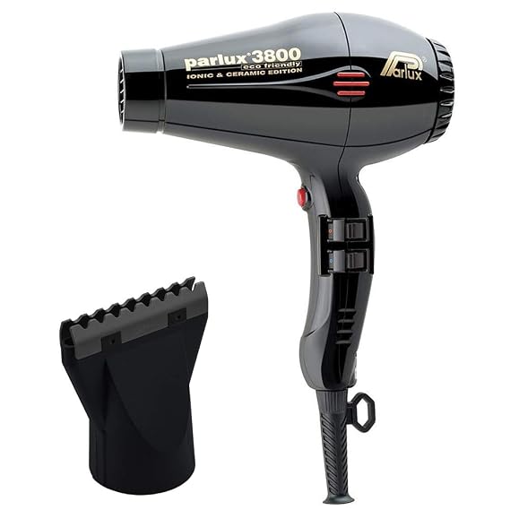 Amazon.com: Parlux 3800 - Secador de pelo de cerámica y iónico, color negro  : Belleza y Cuidado Personal