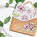 ORIGACH Realistic Magnolia Flower Stamps and Die and Layering Coloring Stencil Bundle for Card Making Album Arts Crafts Supplies
