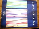 Survey of Calculus (by S.T. Tan, Cengage Learning)