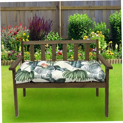 Coussin de jardin imperméable 2 places matelas pour banc extérieur lavable et résistant aux UV