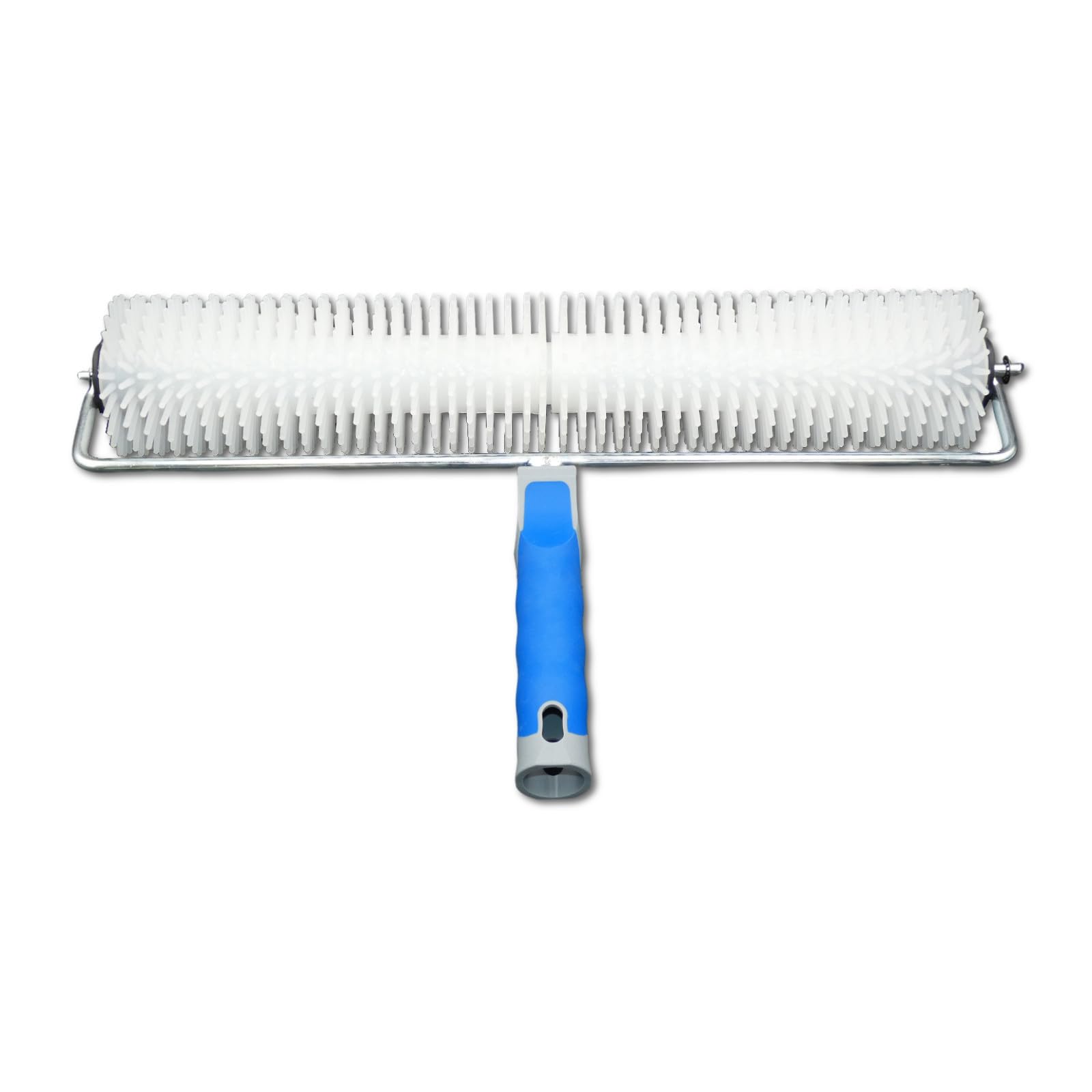 DEWEPRO® Rullo frangibolle Ø85x460 mm - Lunghezza dei chiodi 20 mm - Rullo per autolivellante - Rullo a bolle - Supporto Metallico Robusto con Manico Bi-Componente