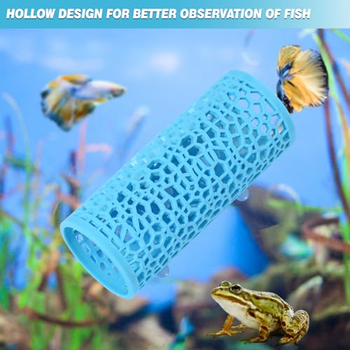 Abizoo Betta Bett Betta Höhle Garnelen Versteck Aquarium Dekoration, Hohles Korallen Design mit Glatter Oberfläche, Aquarium Höhle Zubehör für Kampffisch, Garnelen, Guppys, Neonfische und Zierfische