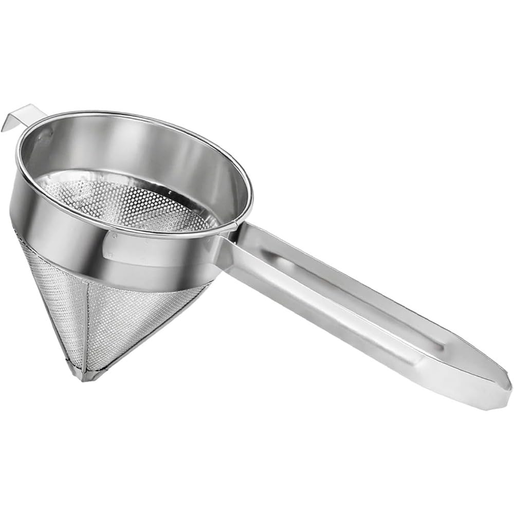 Tamiz de acero inoxidable de malla fina, tamiz cónico de China y colador de puré para cocina y cocina
