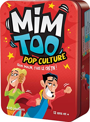Asmodee CGMIMP01 Cocktail Games | Mimtoo : Pop Culture | Jeu de Société | Jeu d'ambiance | A partir de 10 Ans | 4 à 10 Joueurs | 30 Min