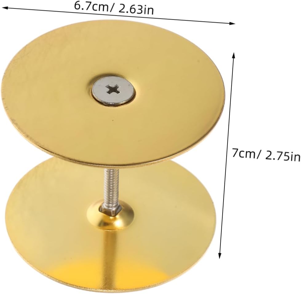 Door Hole Cover Plate Set Stainless Steel for Metal Wood Doors