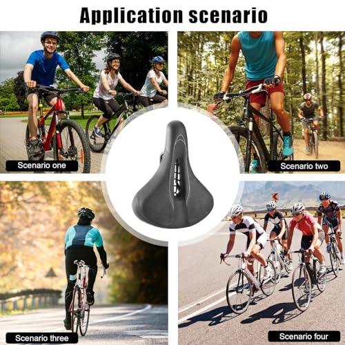 Selle de vélo confortable imperméable avec coussinet ergonomique