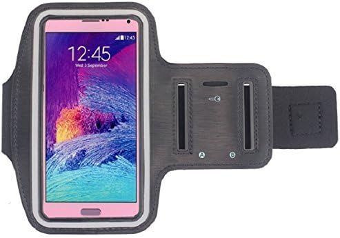 Note 4 Case,Landfox Galaxy Note 4 Case!for Samsung Galaxy Note 4 New Sports Gym Armband Arm Band Case (Black)