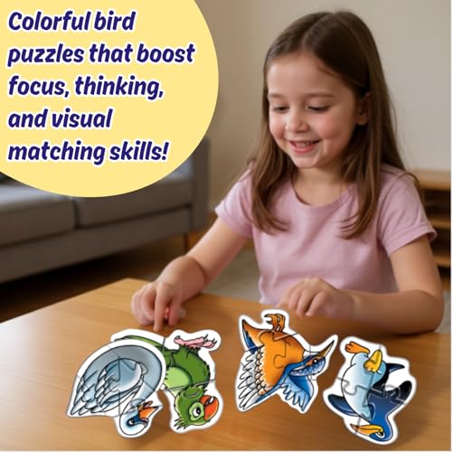 Image of Creative's Jigsaw Puzzles for Kids Age 3+ | 13-in-1 Early Learning Puzzle Value Pack | Animals, Transport, Birds, Fruits & Flowers Themes | Educational Preschool Puzzle Set