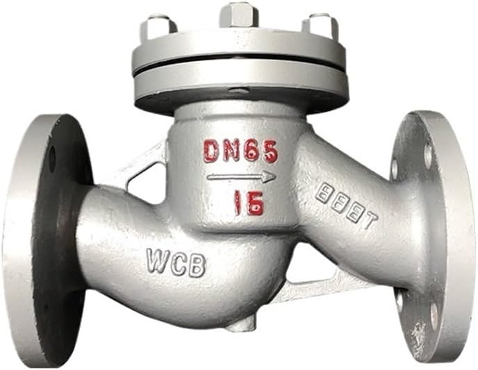 Lift check valve H41H-16C low pressure check valve soft and hard seal thickened silencer one-way valve(DN20 1.6cast steelflange)